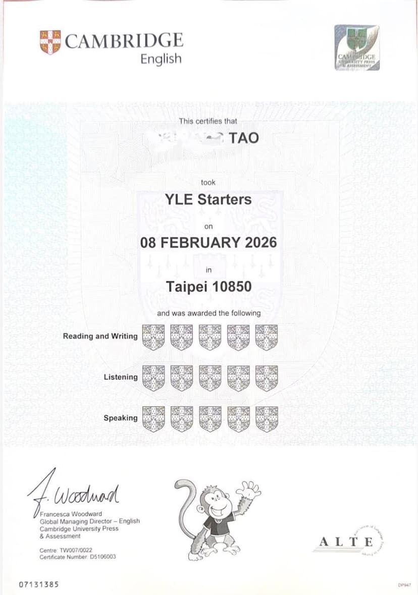 YLE 證書 3